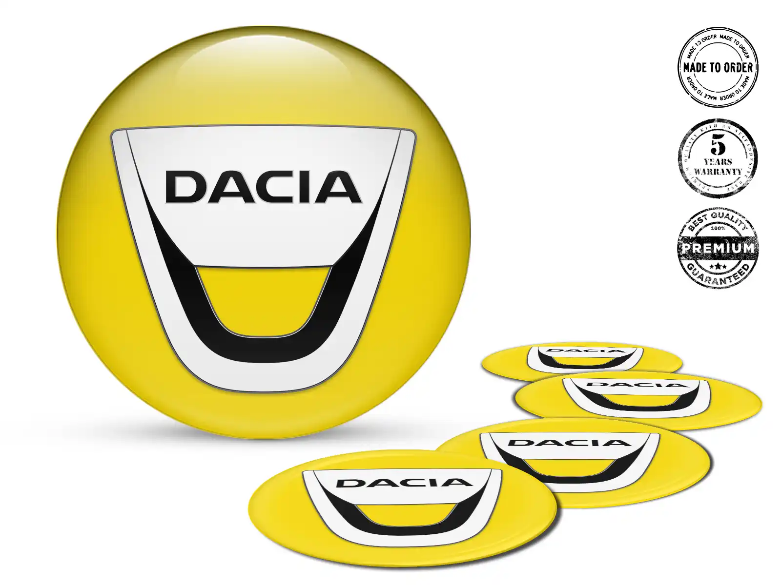Dacia Pegatinas de Cúpula Estilo Emblemas de Racing 